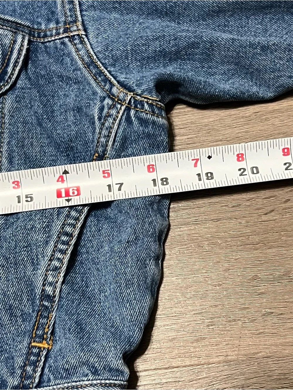 Vintage Jordache Kids Medium 5 Blue Jean Jacket Trucker Denim Button Up 80s